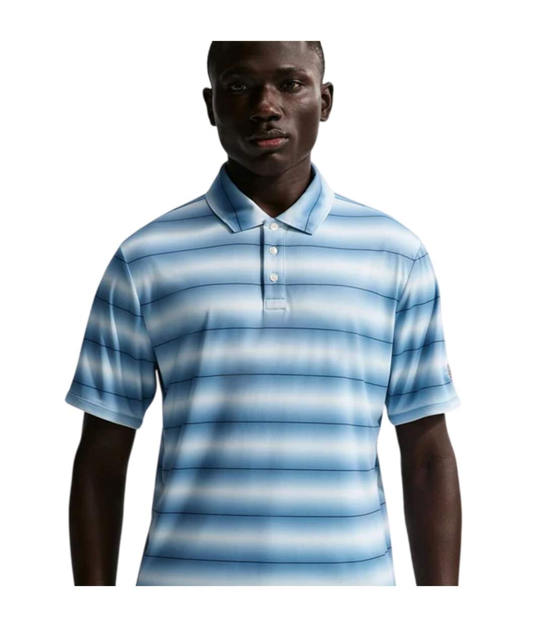 Mens Par Striped Dri-fit Polo Shirt Blue Nike-4