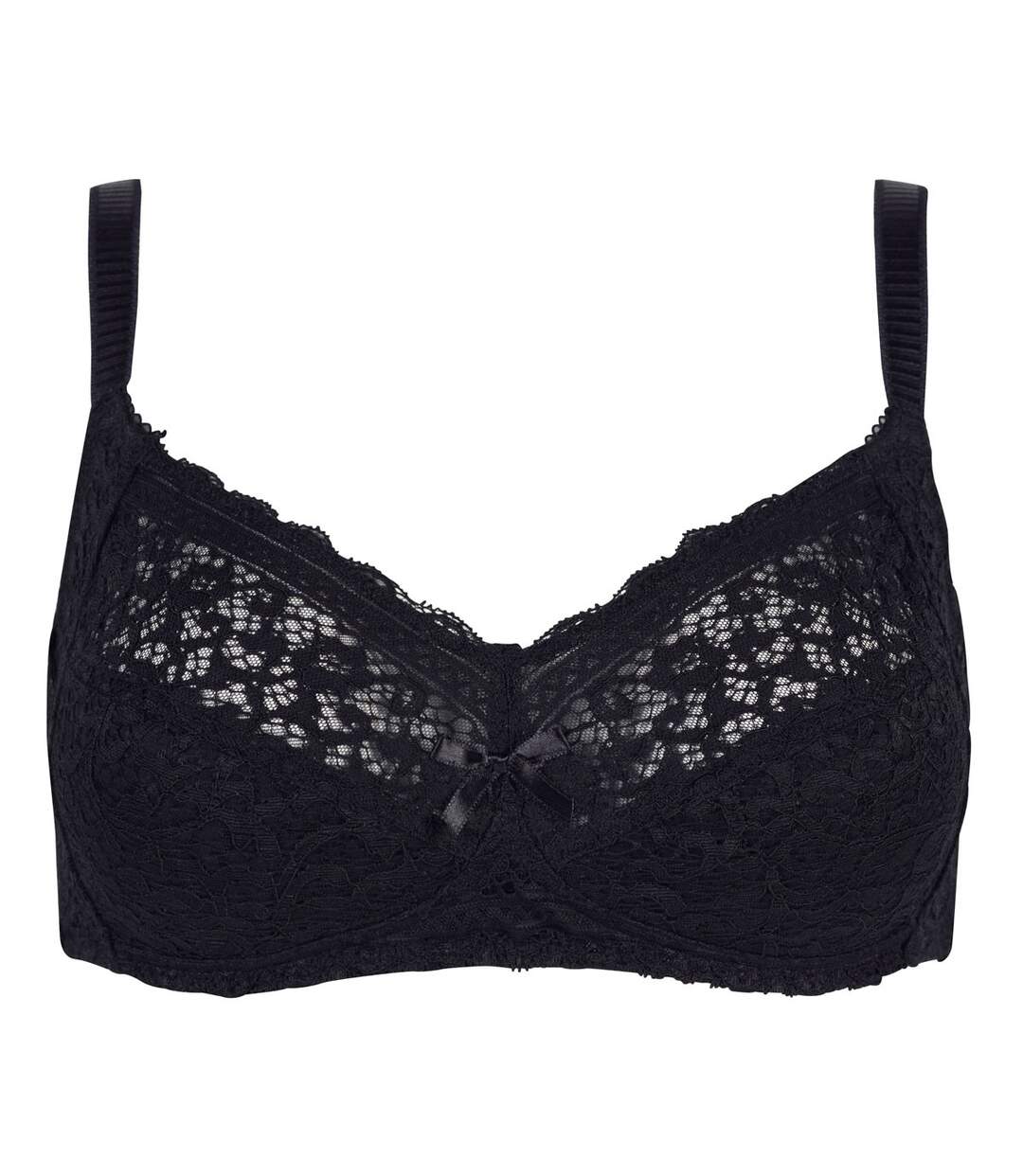 Soutien-gorge souple grand maintien noir Elena