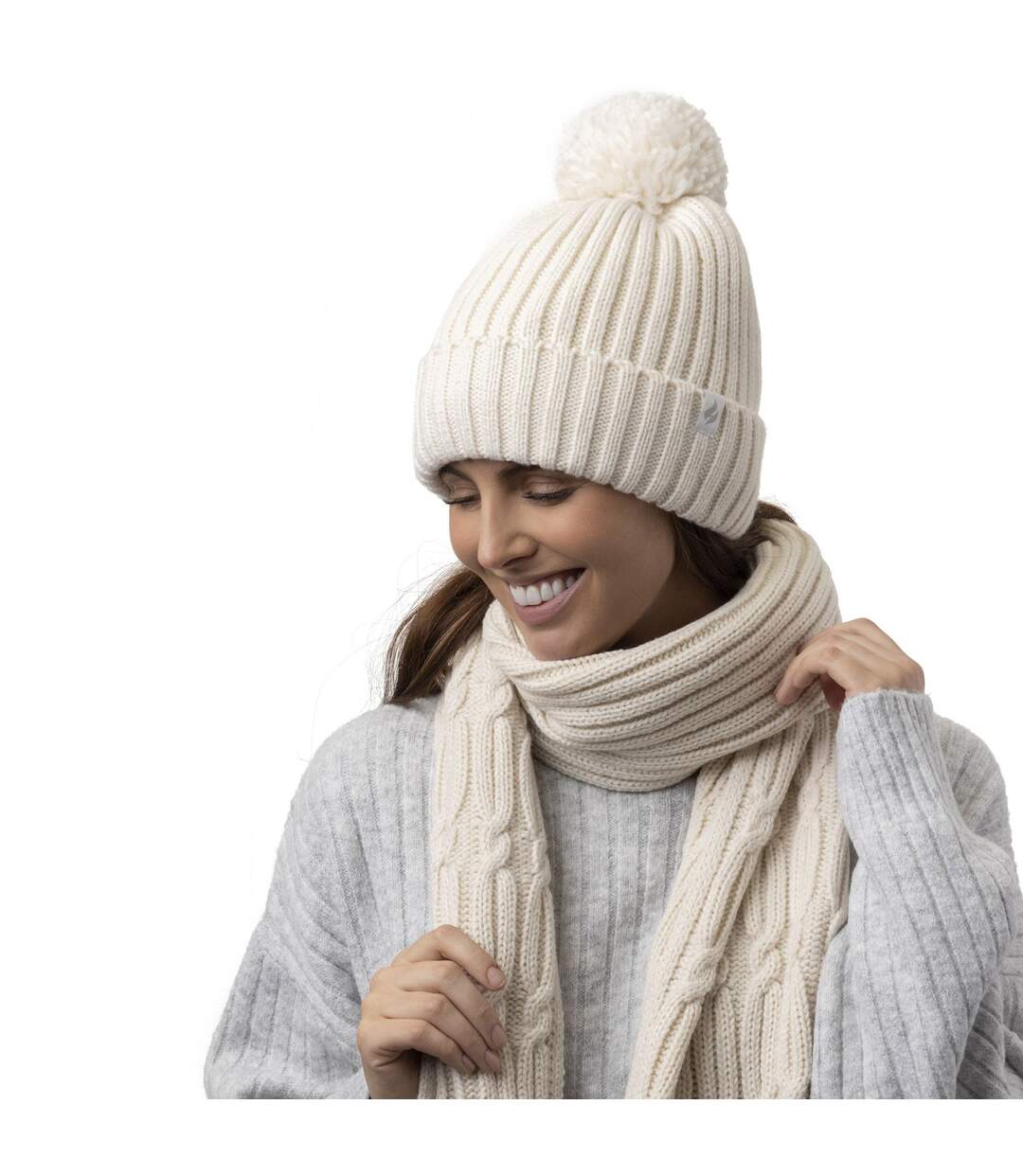 Ladies Luxury Fleece Winter Scarf Thermal Scarf for Cold Weather-5