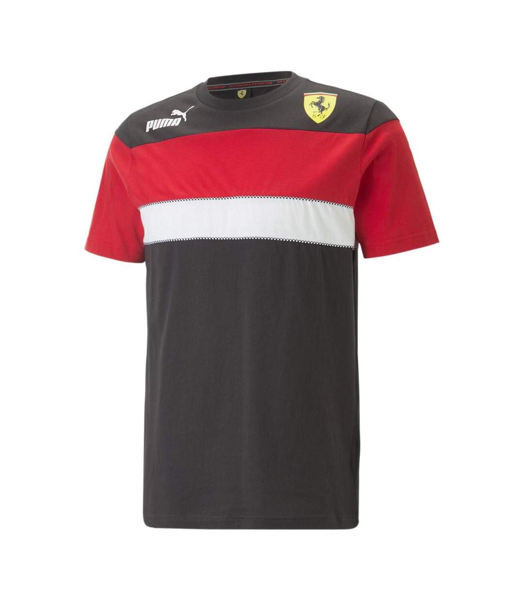 T-shirt Rouge/Noire Homme Puma Ferrari Race - S-1