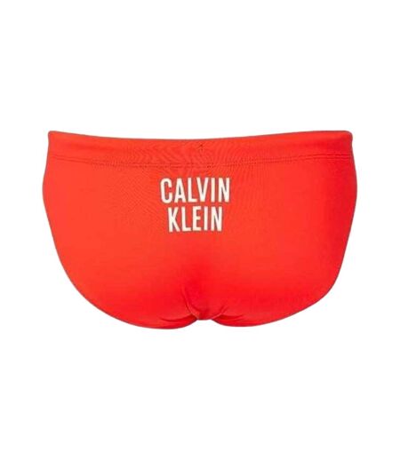 Slip De Bain Motif/style Logo Homme Rouge Calvin Klein