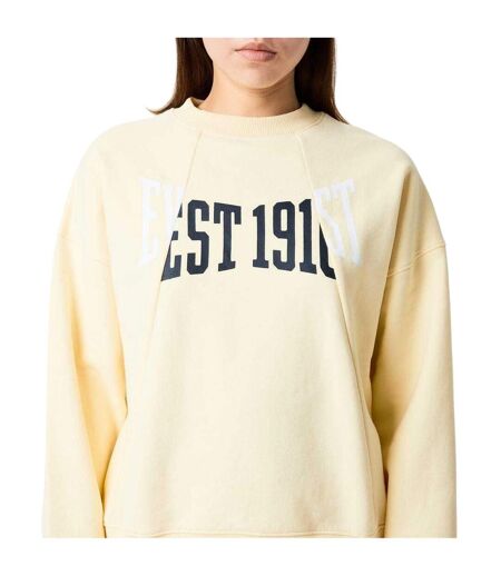 Unisex Adult Est 1910 Logo Sweatshirt Soft Yellow Everlast