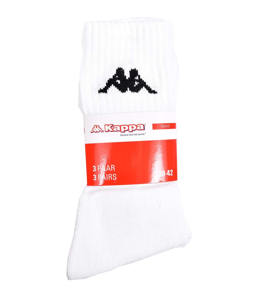 Chaussettes homme KAPPA Modèle Tennis -Assortiment modèles photos selon arrivages- Pack de 6 Paires Tennis Blanches