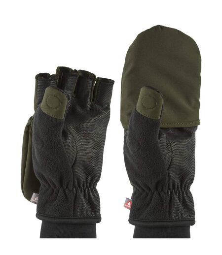 Windproof Cold Weather Convertible Mittens for Men and Women