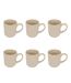 Lot de 6 Mugs Terre Inconnue 42cl Beige-1