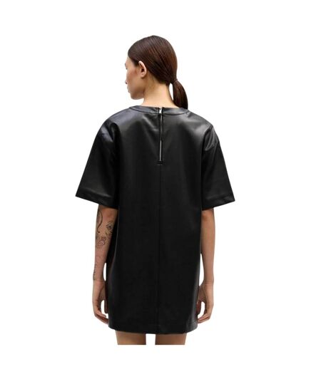 Womens/ladies Short-sleeved T-shirt Dress Black Calvin Klein