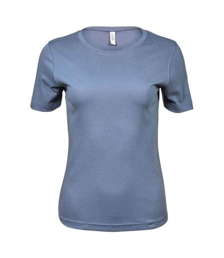 T-shirt interlock femme gris bleu foncé Tee Jays