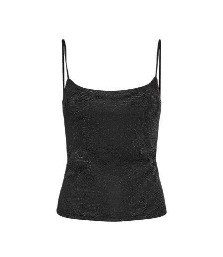 Débardeur Noir/Argenté Femme Vero Moda Kanva Glitter - L