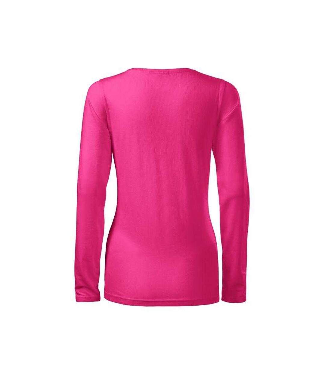T-shirt Manches Longues Femme Rose Malfini-2