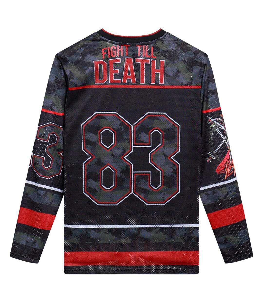 Unisex Adult Slayer Hockey Jersey Black Amplified-2