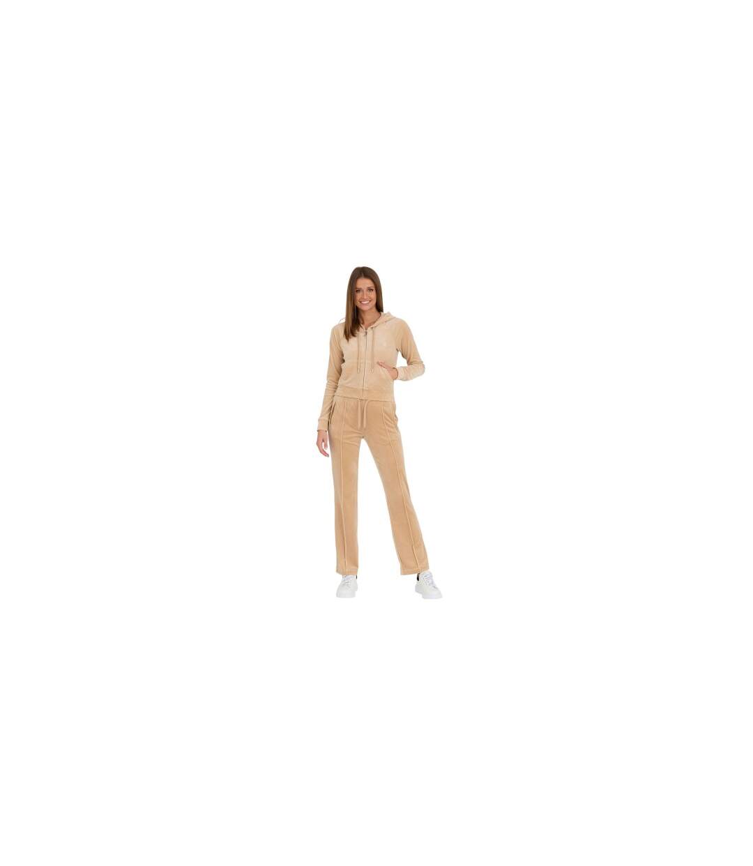 Veste À Capuche Motif/style Logo Classique Madison Femme Sable Juicy Couture-1