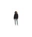 Womens/ladies Cinched Waist Long-sleeved Hooded Jacket Black Under Armour-1