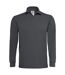 Polo lourd homme manches longues - PU423 - gris foncé