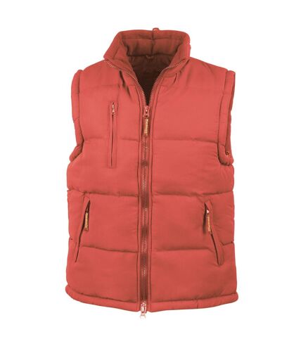 Unisex adult padded body warmer red Result