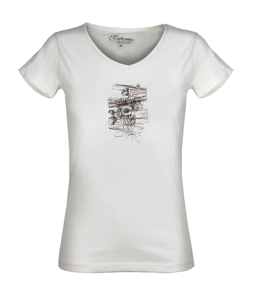 Tee - shirt col V DOTTY1 - MD