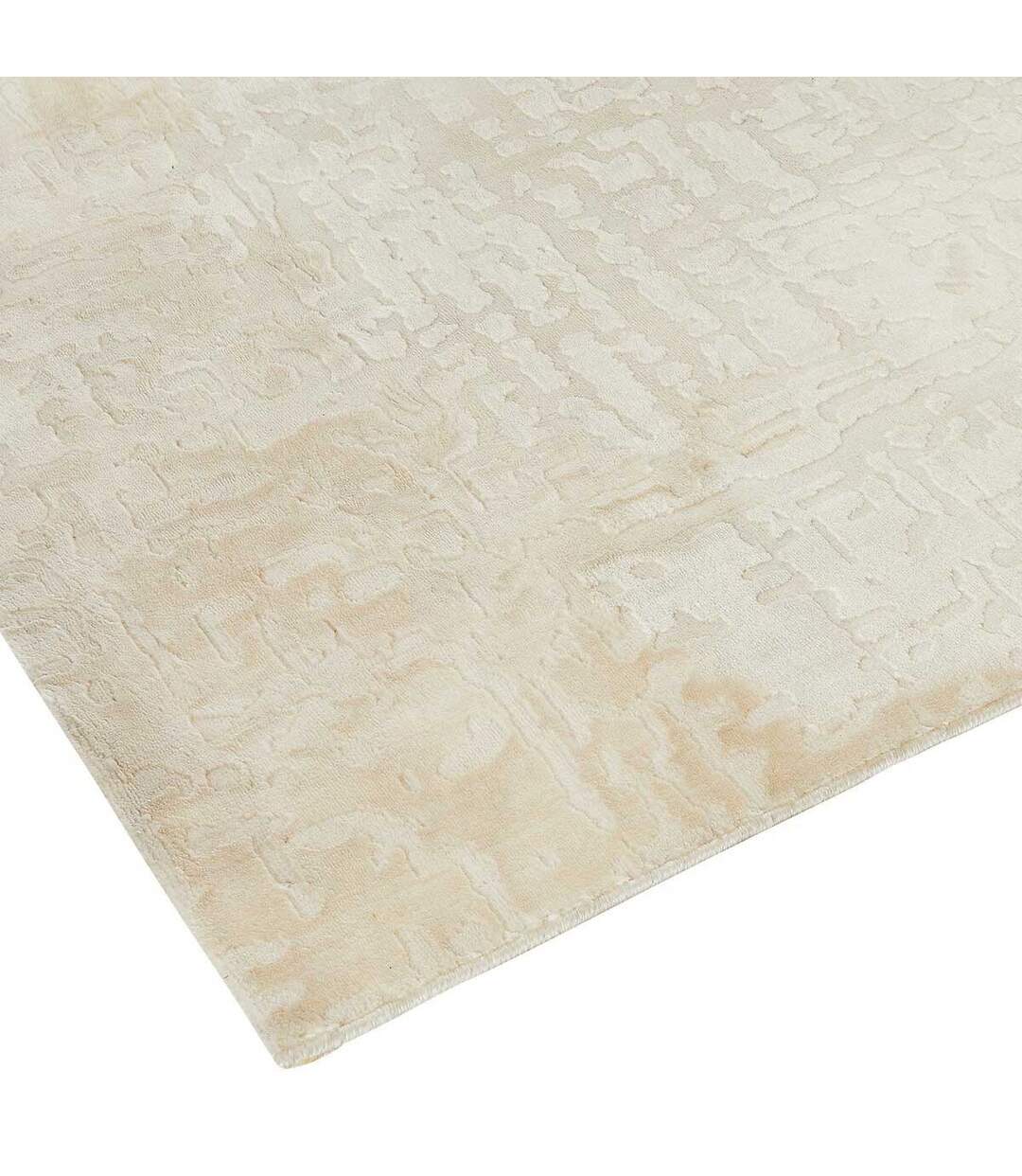 Tapis Déco Motifs en Relief Row 100x150cm Beige-2