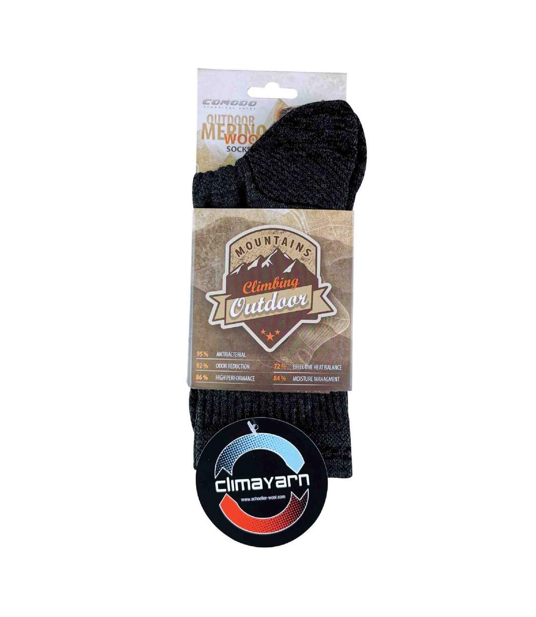 1 Pack Merino Wool Quick Drying Lightweight Hiking Socks-2