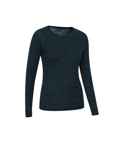 Haut thermique merino femme bleu sarcelle Mountain Warehouse