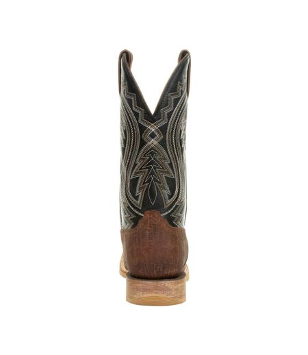 Mens Rebel Pro Full Grain Leather Cowboy Boots Acorn Black Onyx Durango