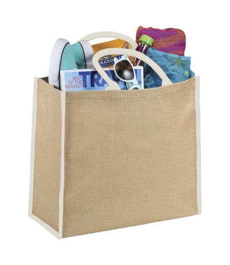 Sac En Jute The Large Mixte 40 X 20 X 35 Cm Marron Blanc Bullet