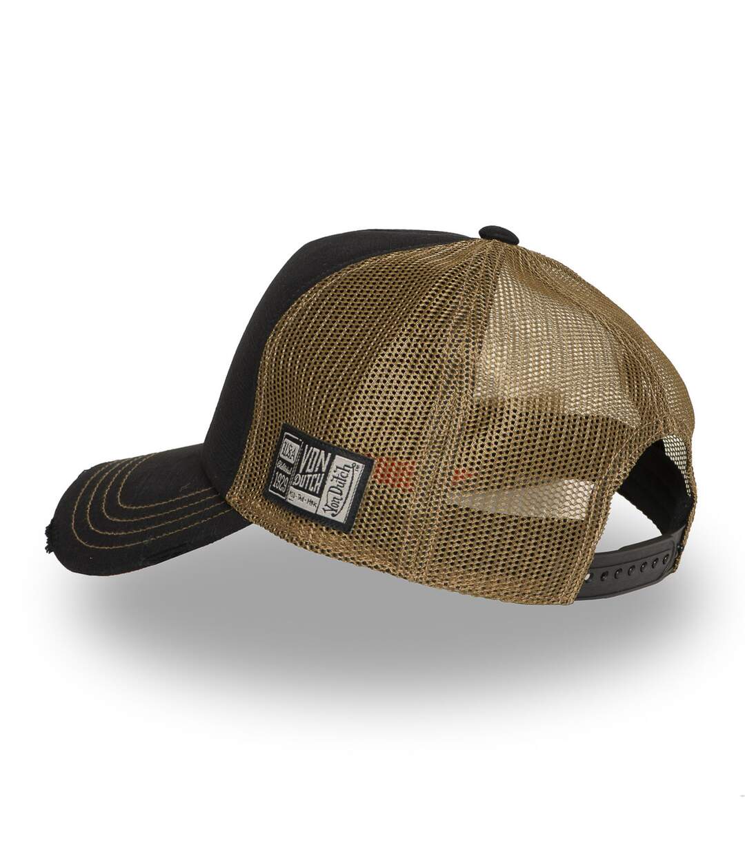 Casquette trucker avec filet souple effet bamboo avec print Crew Vondutch-5