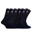 Chaussettes de sport blanches et noires pour homme par Sock Snob - 6 paires-1