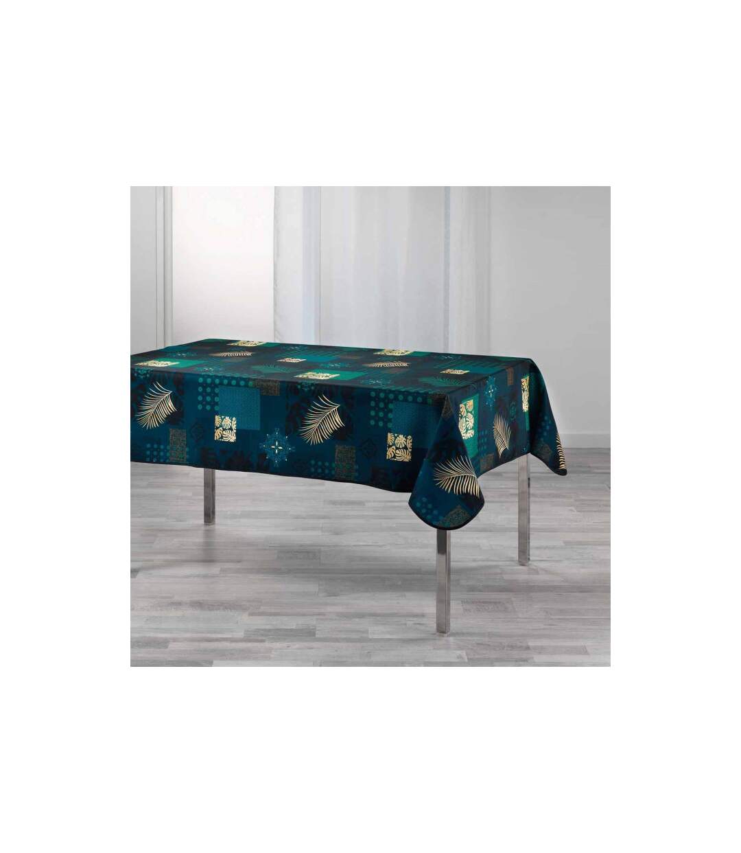 Nappe Imprimée Oreane 150x240cm Bleu