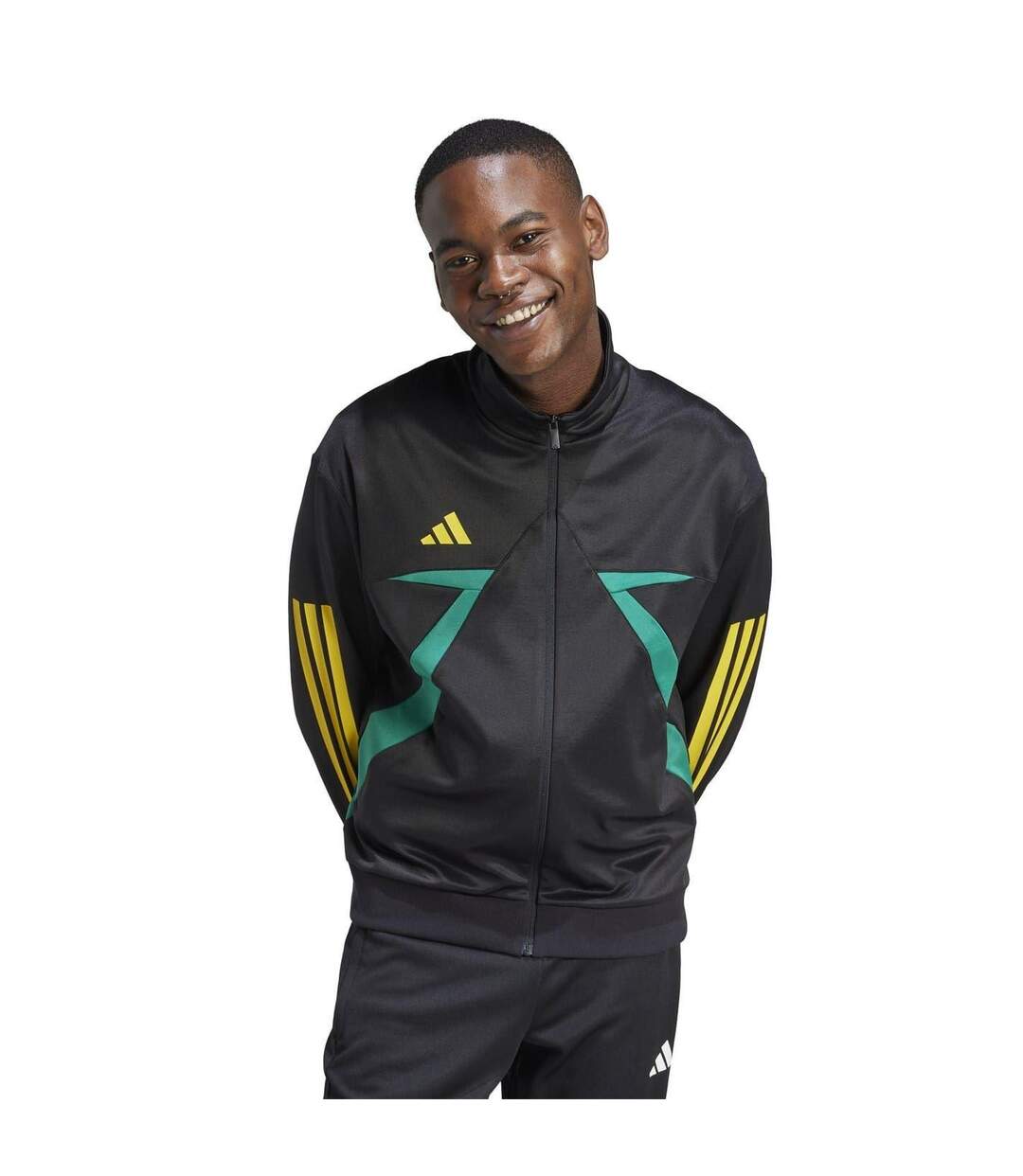 Unisex Adult House Of Tiro Nations Pack Long-sleeved Track Top Black Gold Adidas-1