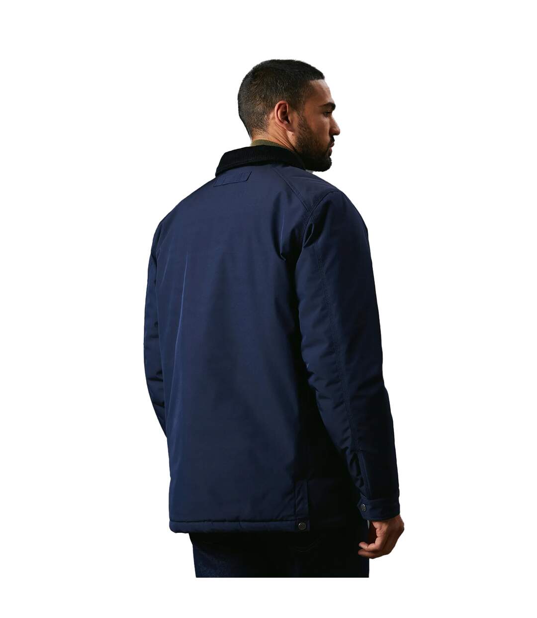 Mens walking padded jacket navy Maine