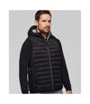 Proact Mens Hooded Padded Bodywarmer (Black)