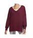Sweat bordeaux femme nike yoga - l-1