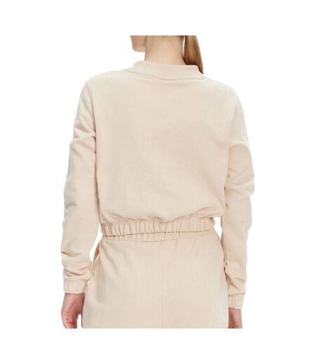 Sweat beige femme calvin klein jeans applique