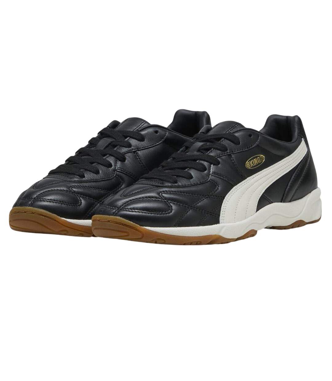 Mens King Indoor Football Trainers Black White Puma-3