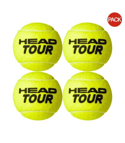 Balles de tennis tour taille unique jaune Head