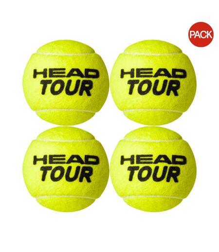 Balles de tennis tour taille unique jaune Head