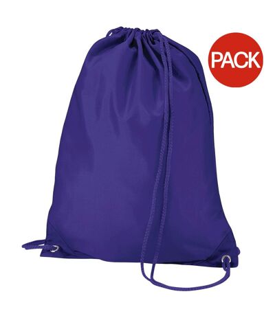 Lot de 2  7 litres taille unique violet Sac de gym Quadra