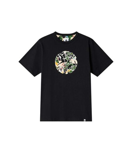 T-shirt Motif/style Imprimé Graphique Convergence Homme Noir Pretty Green
