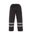 Yoko Unisex Adult Waterproof Hi-Vis Over Trousers (Black) - UTRW9689