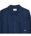 Mens Textured Regular Long-sleeved Shirt True Navy Farah-3