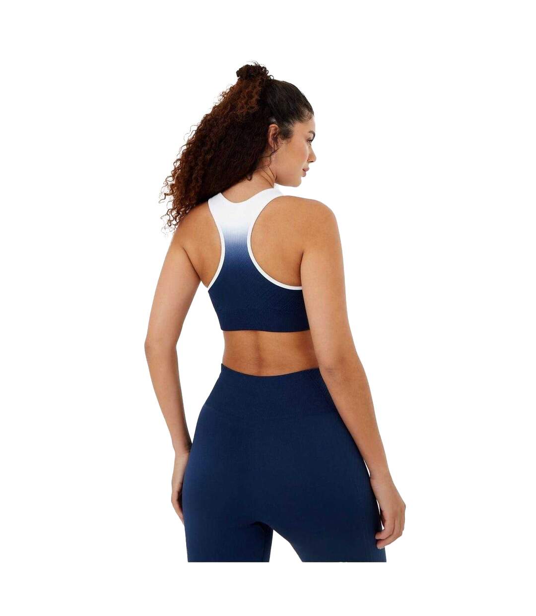Brassière De Sport Motif/style Ombré Femme Bleu Marine Blanc USA Pro-3