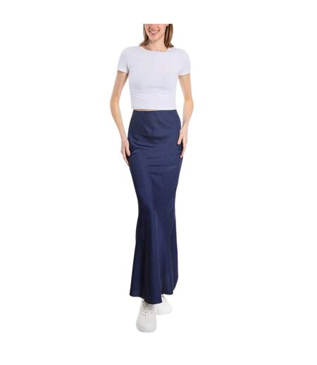 Jupe Mi-longue Femme Bleu Marine Be You