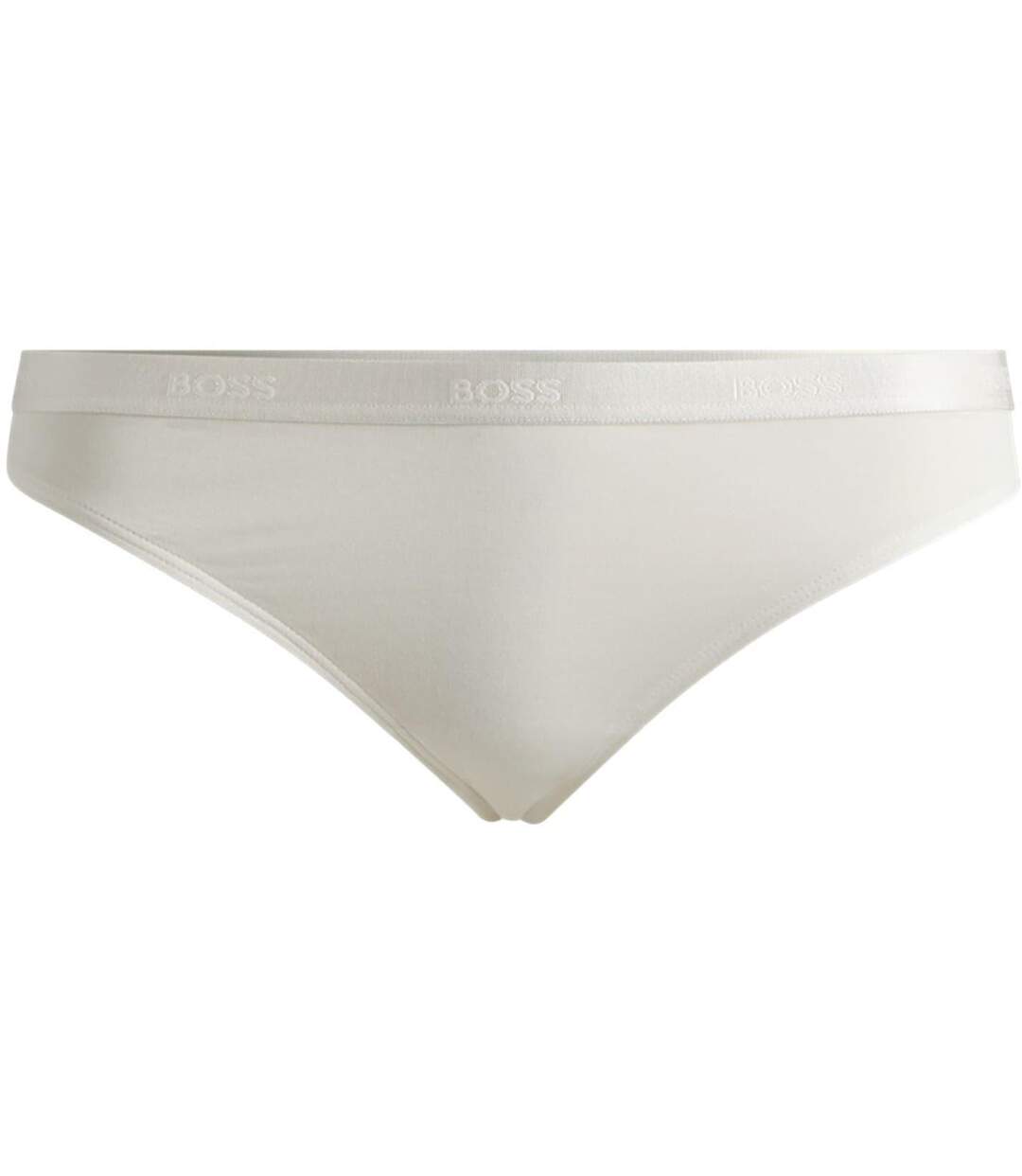 Womens/ladies Cotton Thong White Boss-1