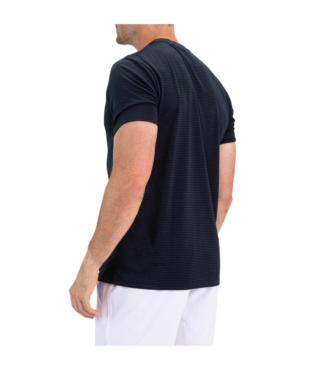 T-shirt Manches Courtes Sport Motif/style Logo Homme Bleu Foncé Sjeng Sports-4