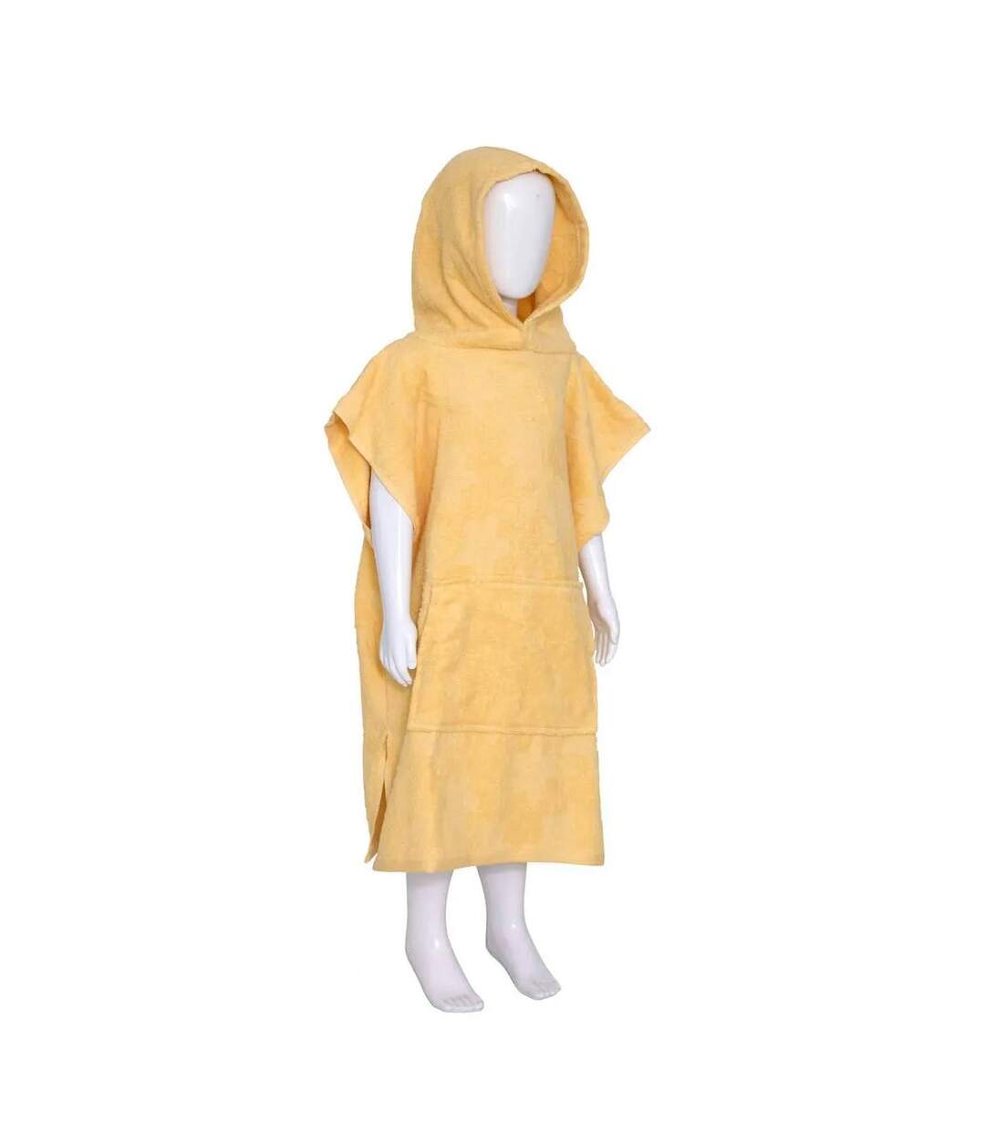 Cape de Bain Enfant & Gant de Toilette Mer Jaune-2
