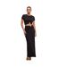 Jupe Longue Femme Noir Good American-1