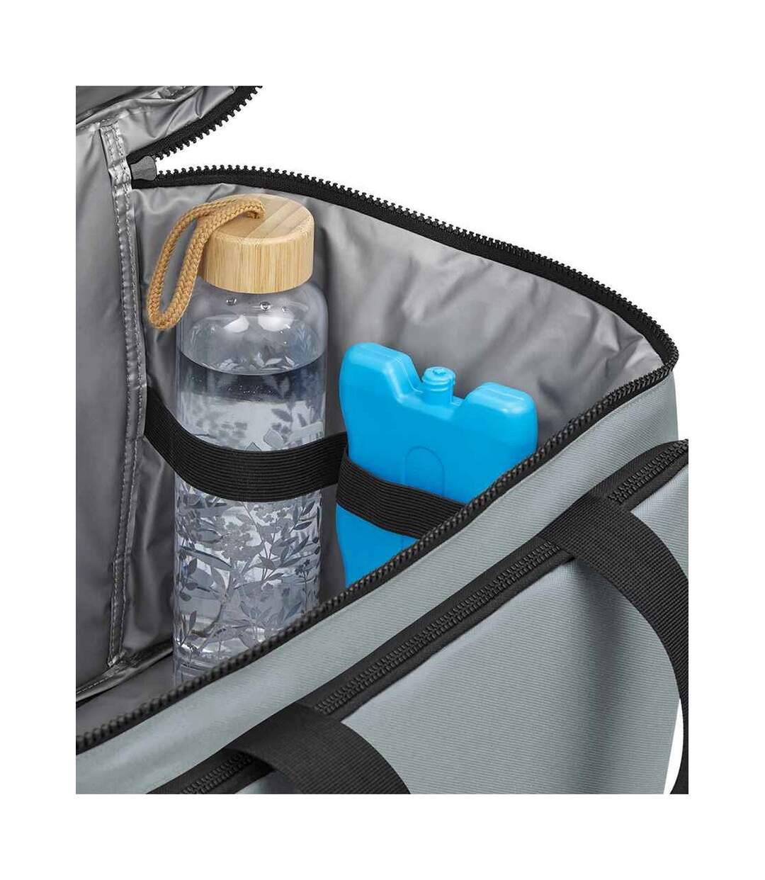 Recycled cooler bag one size pure grey Bagbase-2