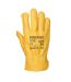 A270 classic leather driver gloves l tan Portwest