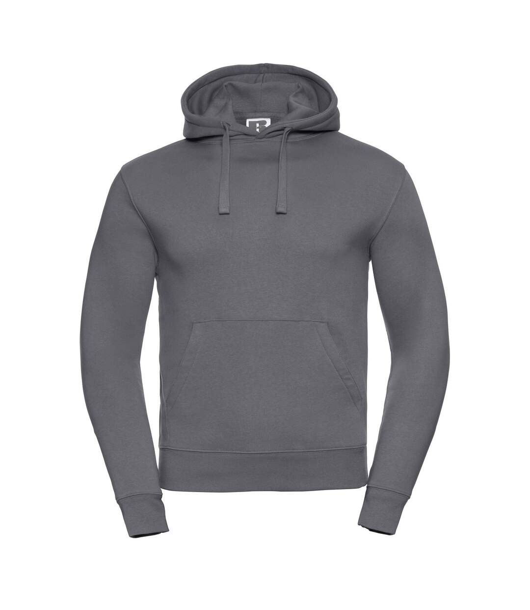 Sweat À Capuche Authentic Homme Gris Foncé Uni Russell-1