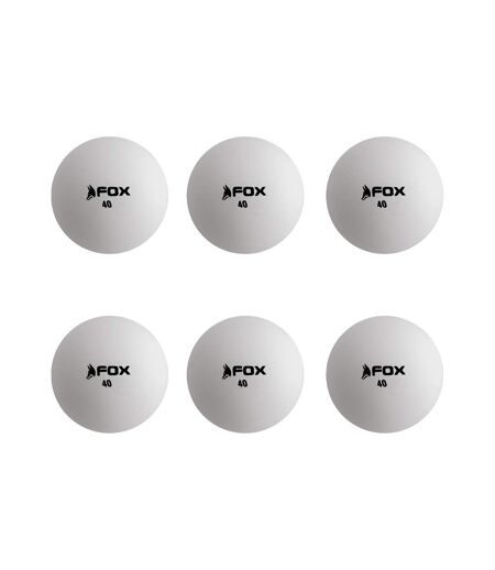 Fox TT Darwin 3 Star Table Tennis Balls (Pack of 6) (White) (One Size) - UTRD668