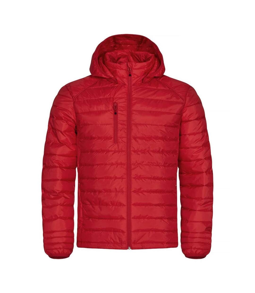 Mens Hudson Padded Jacket Red Clique-1
